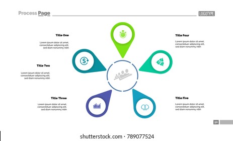 Five Option Diagram Slide Template