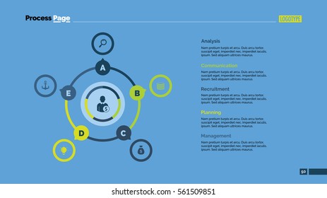 Five Options Circles Slide Template