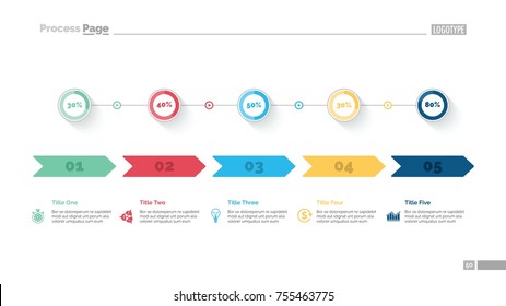 Five Options Comparison Slide Template