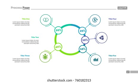 Five Options Comparison Slide Template
