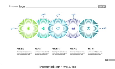 Five Options Comparison Slide Template
