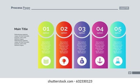 Five Options Diagram Slide Template Stock Vector (Royalty Free ...