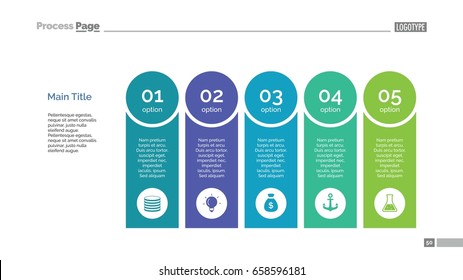 Five Options Diagram Slide Template