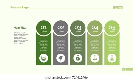 Five Options Diagram Slide Template