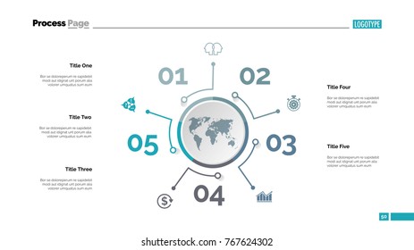 Five Options Slide Template