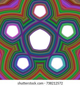 Five part pentagonal business infographic background template