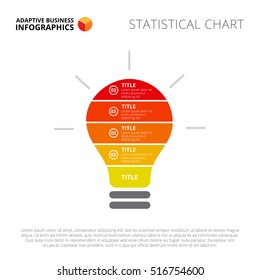 Five Parts of Light Bulb Slide Template