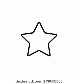 five point star icon sign vector