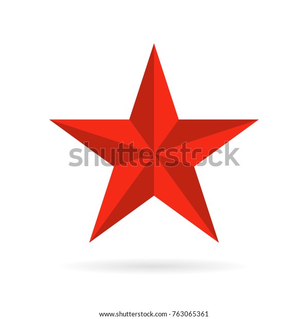 Five Pointed Star Vector Icon Illustration Stock Vector (Royalty Free ...