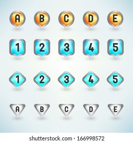 Five pointers Infographic elements - EPS10 vector