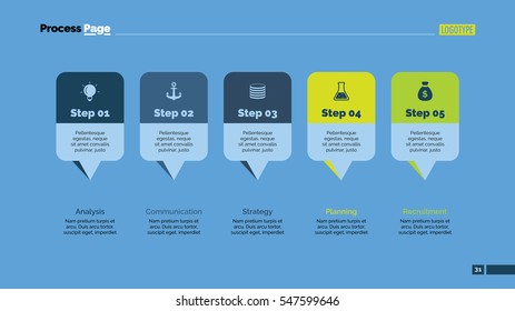 Five Pointers Slide Template