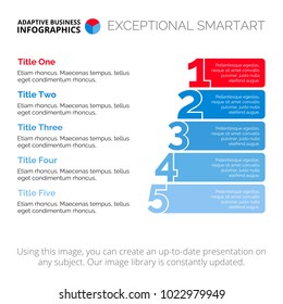 Five Points Diagram Template