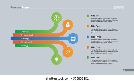 Five Points List Slide Template