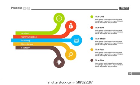Five Points List Slide Template