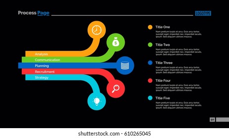 Five Points List Slide Template