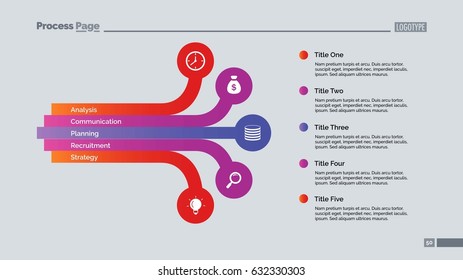 Five Points List Slide Template