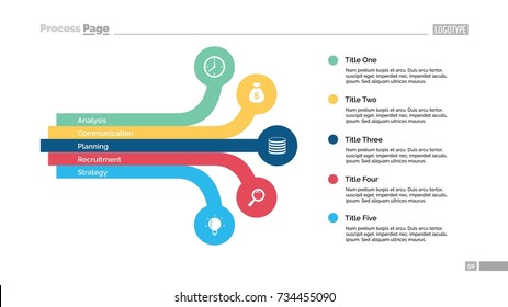 Five Points List Slide Template