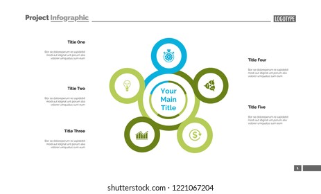 Five points process chart. Business data. Plan, diagram, design. Creative concept for infographic, templates, presentation, report. Can be used for topics like planning, analytics, teamwork.