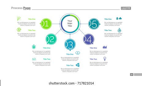 Five Points Workflow Slide Template