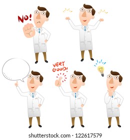 Five pose of doctor