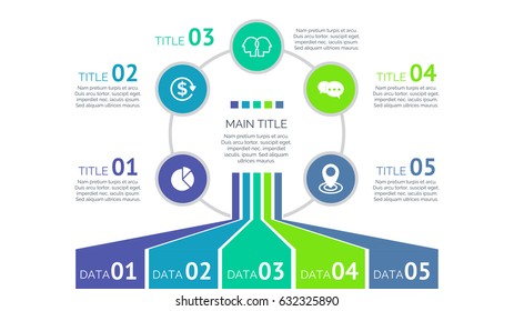 Five Process Elements Slide Template