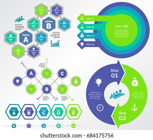 Five Production Charts Templates Set