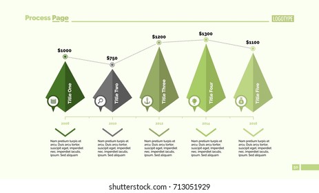 Five Pyramids Timeline Slide Template