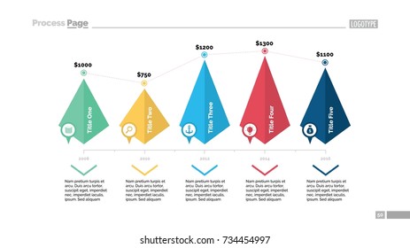 Five Pyramids Timeline Slide Template