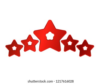 Five red stars