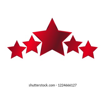 Five red stars