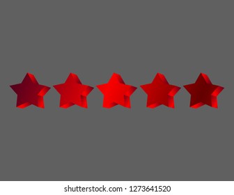 Five red stars