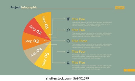 Five Sectors Diagram Slide Template
