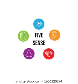 Five Sense Logo Icon Vector Stock Vector (Royalty Free) 1656120274 ...