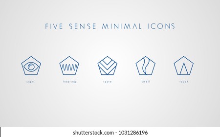 Five Sense Minimal Icons