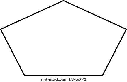 Five Sided Polygon All Sides Unequal Stock Vector (royalty Free) 1775879531