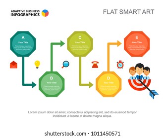 Five Stages Business Plan Slide Template