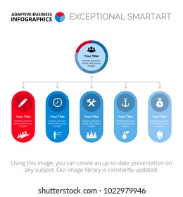 Five Stages Infographic Slide Template