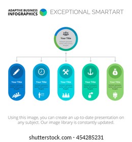 Five Stages Infographic Slide Template