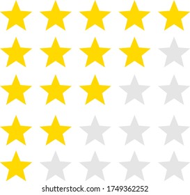 Five star check illustration / vector