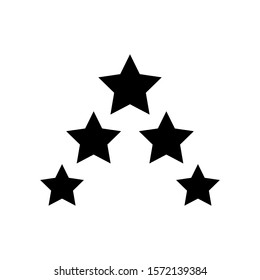 Five star customer review icon vector