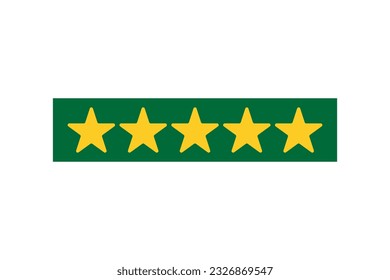 Plantilla vectorial de diseño de logotipo de oro de cinco estrellas