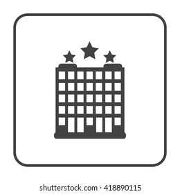 five star hotel  building icon 