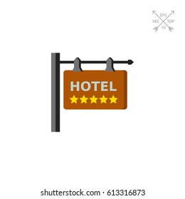 Five star hotel icon
