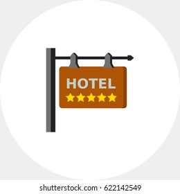 Five star hotel icon