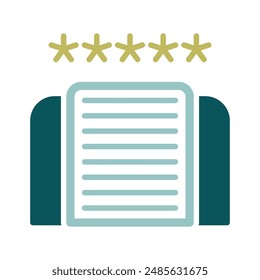 Five star hotel vector isolated icon. Graph symbol for travel and tourism web site and apps design, logo, app, UI