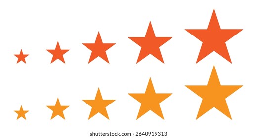five star icon set vector illustration.