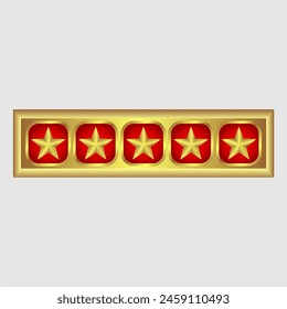 Five star icon vecto design logo