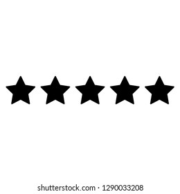 five star icon vector