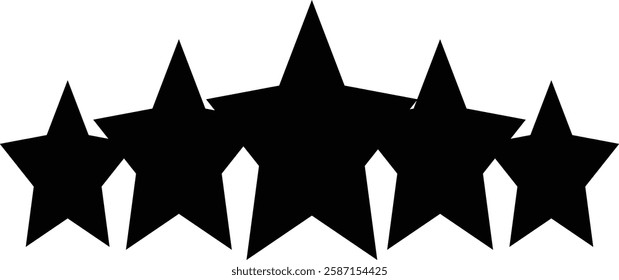  five star icon vector ilustrasi 