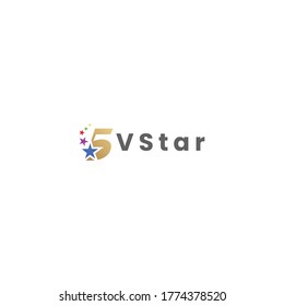 the five star logo can be used as a children's learning community, or an event competition can also be used as a specific company itensity.